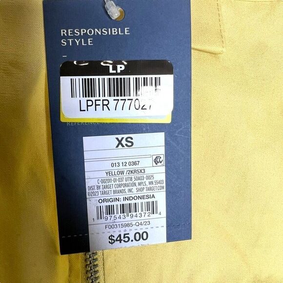NEW Universal Thread Yellow Cargo Bomber Jacket XS - Picture 4 of 7
